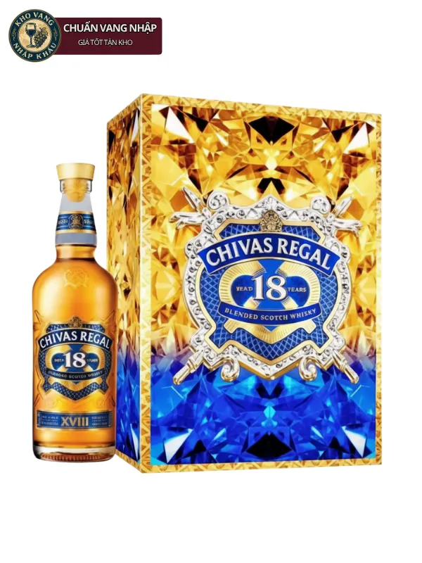 Hộp Quà Rượu Whisky Chivas 18 Gold 700ml Năm 2026