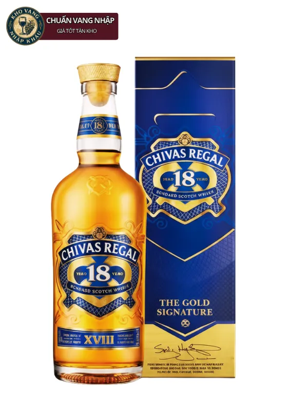 Rượu Whisky Chivas 18 Gold Signature 700ml 40% Mẫu mới