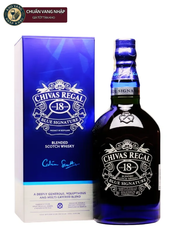 Rượu Whisky Chivas 18 Năm Blue Signature 700ml 40%