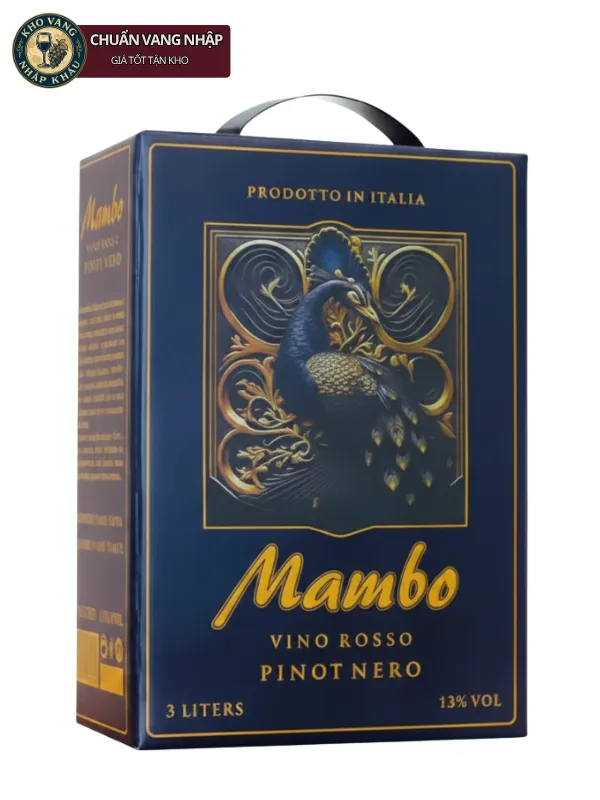 Vang Bịch Ý Mambo Vino Rosso Pinot Nero 3L 13%