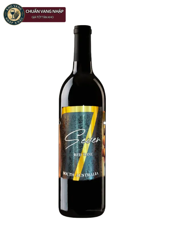 Vang Úc 7 Seven Nhãn Đen Merlot 750ml 15.5%