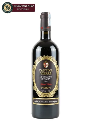 Vang Ý Cantina Vierre Vino Rosso D'italia Limited 750ml 14.5%