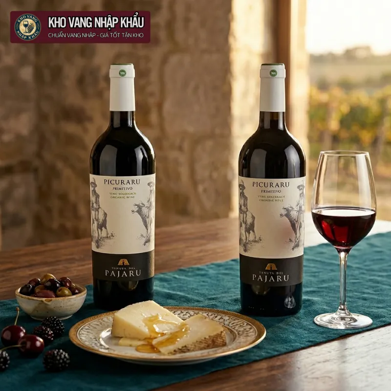 Vang Ý Picuraru Primitivo Puglia chính ngạch ghi nhận bối cảnh sử dụng lộng lẫy tại tiệc ngoại giao